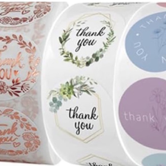 Thank You Stickers Roll 500 COUNT ROLL - RANDOM ROLL - Picture 10 of 11